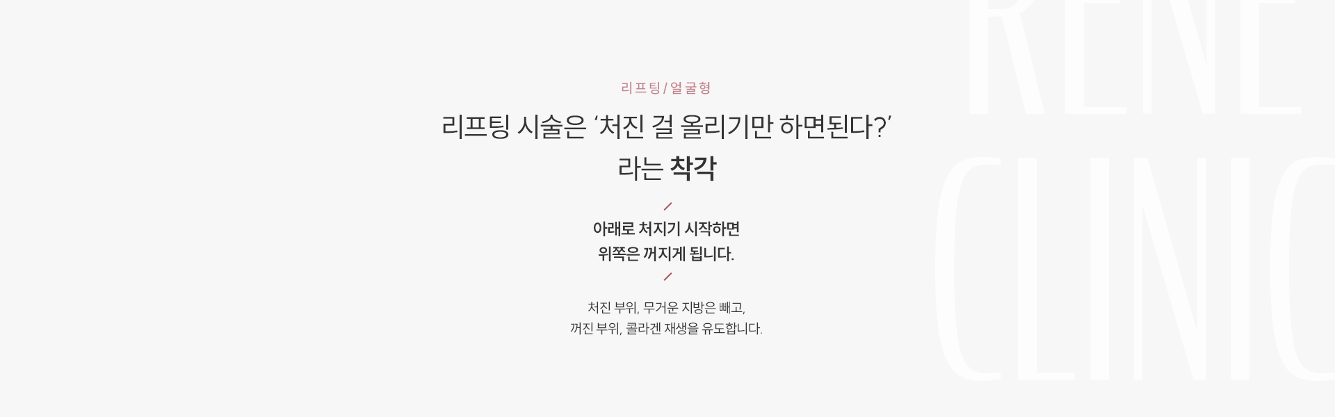 리프팅/얼굴형 타이틀